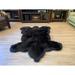 Dynasty Bear Shape Natural Luxury Long Wool Sheepskin Shag Rug