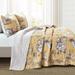 Lush Decor French Country Toile Cotton Reversible 3 Piece Quilt Set