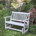 Caspian Cedar Wood Outdoor Glider Loveseat Bench - 49.75-inch