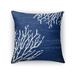 Kavka Designs blue/ white sultana blue accent pillow with insert