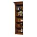 Home Office Executive Ash-finished Wooden Media Bookshelf (Left Pier Only)