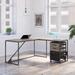 Refinery 62W L Shaped Industrial Desk with Drawers by Bush Furniture