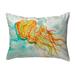 Orange Jellyfish Small No-Cord Pillow 11x14