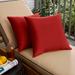 Jockey Red 20-inch Knife-edged Outdoor Pillows with Sunbrella Fabric (Set of 2)