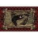 Lodge King Lazy Bear Rustic Pine Cone Area Rug