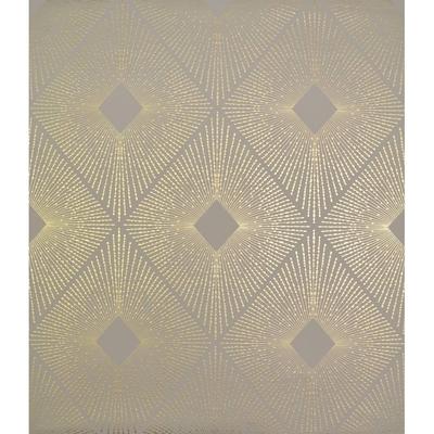 Cooper Harlowe 56.9 Square Foot Glam Metallic Look Geometric Wallpaper - 20.8 In. x 32.8 Ft. = 56.9 Sq. Ft.