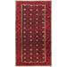 Hand-knotted Authentic Turkish Red Wool Rug - 5'1 x 9'10