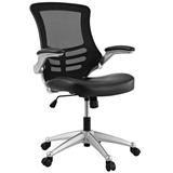 Porch & Den Williamsburg Mesh Back and Leatherette Seat Office Chair