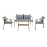 Lachica 4-piece Wicker Cocktail Table Conversation Set by Havenside Home