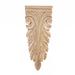 5-7/8 in. x 2-1/2 in. x 7/8 in. Unfinished Hand Carved North American Solid Hard Maple Wood Onlay Acanthus Wood Applique