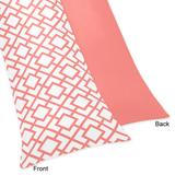 Sweet Jojo Designs White and Coral Mod Diamond Body Pillow Case - Multi