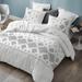 Phineas Gray Embroidered Oversized Comforter