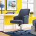 Serta Leighton Modern Office Chair, Stylish Mid-Back Desk Chair, Rivet Detail