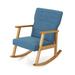 Harvey Mid Century Modern Fabric Rocking Chair by Christopher Knight Home
