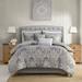 Harbor House Hallie Grey 5 Piece Cotton Duvet Cover Set