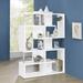 Coaster Furniture Hoover White and Chrome 5-tier Bookcase