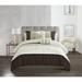 Chic Home Fae 9 Piece Ruched Color Block Comforter Set