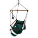 Deluxe Hanging Wood Zero-gravity Hammock Chair with Cup Holder