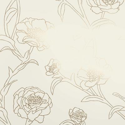 Tempaper Peonies Peel and Stick Wallpaper Peacock - 28 sq. ft.