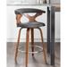 Carson Carrington Viby Fixed-Height Counter Stool with Bent Wood Legs & Round Footrest (Set of 2)