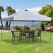 Outsunny 10' x 10' Pop Up Canopy Event Tent with 3-Level Adjustable Height, Top Vent Window Design and Easy Move Roller Bag