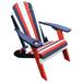 Kaleidoscope Collection Patriotic Folding Adirondack Chair