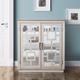 Razi Contemporary Grey 32-inch Wood 3-Shelf Hallway Cabinet by Furniture of America