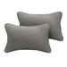 Sunbrella Canvas Charcoal Corded Indoor/ Outdoor Pillows (Set of 2)
