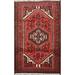 Tribal Geometric Hamedan Persian Traditional Area Rug Wool Handmade - 3'4" x 4'7"