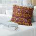 Washington Football Baroque Pattern Accent Pillow-Faux Suede