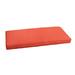 Sunbrella Melon Orange Indoor/ Outdoor Bench Cushion 37" to 48" by Humble + Haute