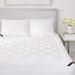 Five Queens Court Elegance 233 TC Cotton Top Allergen Barrier Mattress Pad - White