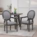 Judith French Country Upholstered Dining Chair by Christopher Knight Home - 24.50" L x 26.00" W x 40.50" H