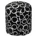 Majestic Home Goods Fusion Indoor Ottoman Pouf 16" L x 16" W x 17" H