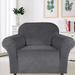 Enova Home Ultra Soft Thick Stretch Velvet Fabric Armchair Slipcover for Living Room