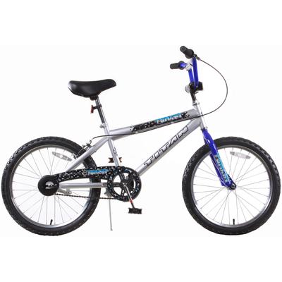 Tomcat Boys Silver and Black BMX Bike with 20-inch Wheels