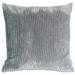 Wide Wale Corduroy 22x22 Throw Pillow with Polyfill Insert, Dark Gray