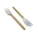 Dinner Forks Golden Cut Hammered Table Forks Set of 6