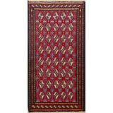 Geometric Red Balouch Afghan Oriental Area Rug Wool Hand-knotted - 3'0" x 5'4"