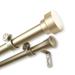 InStyleDesign Beret 1 inch Diameter Adjustable Double Curtain Rod