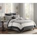 Madison Park Liverpool 7 Piece Quilt Set with Euro Shams and Throw Pillows