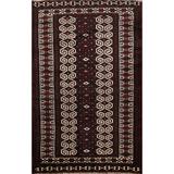 Geometric Balouch Persian Area Rug Handmade Traditional Wool Carpet - 2'10" x 3'11"