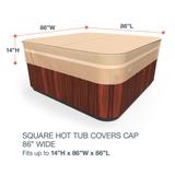 Budge StormBlock™ Savanna Tan Square Hot Tub Cover Multiple Sizes