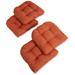 Blazing Needles 19-in. U-shaped Chair Cushions (Set of 4) - 19 x 19