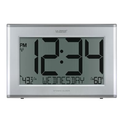 La Crosse Technology Extra-Large Atomic Digital Clock with Outdoor Temperature and Humidity