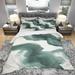 Designart 'Gouache Green on Gray I' Geometric Bedding Set - Duvet Cover & Shams
