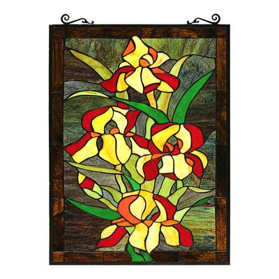 Floral Design Window Panel/ Suncatcher