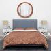 Designart 'Leopard Fur Safari I' Mid-Century Duvet Cover Set