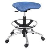 Durable, Mobile Stool with Chrome Base