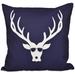 Blue/ Red/ Green Decorative Holiday Cool Deer Print 20-inch Pillow